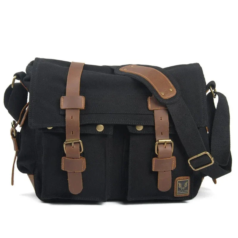 Men's Horizontal Square Messenger Shoulder Bags