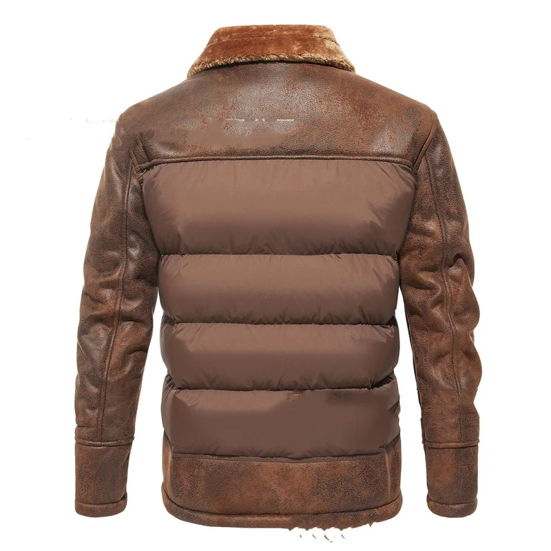 Autumn & Winter Fur Integrated Fashionable Jacket For Men