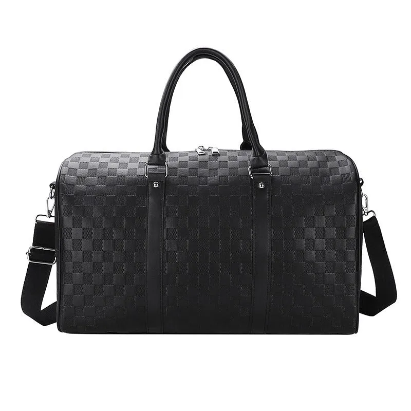 Weekendbag i PU-läder, vattenavvisande och extra rymlig