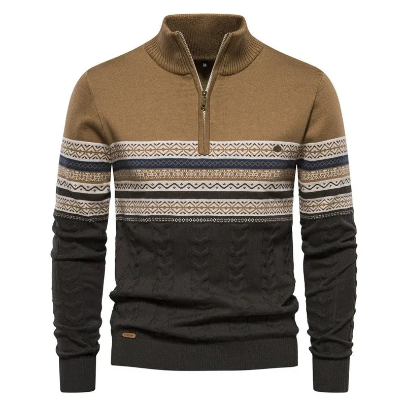 Men's Fashionable Stand-Up Collar Sweater