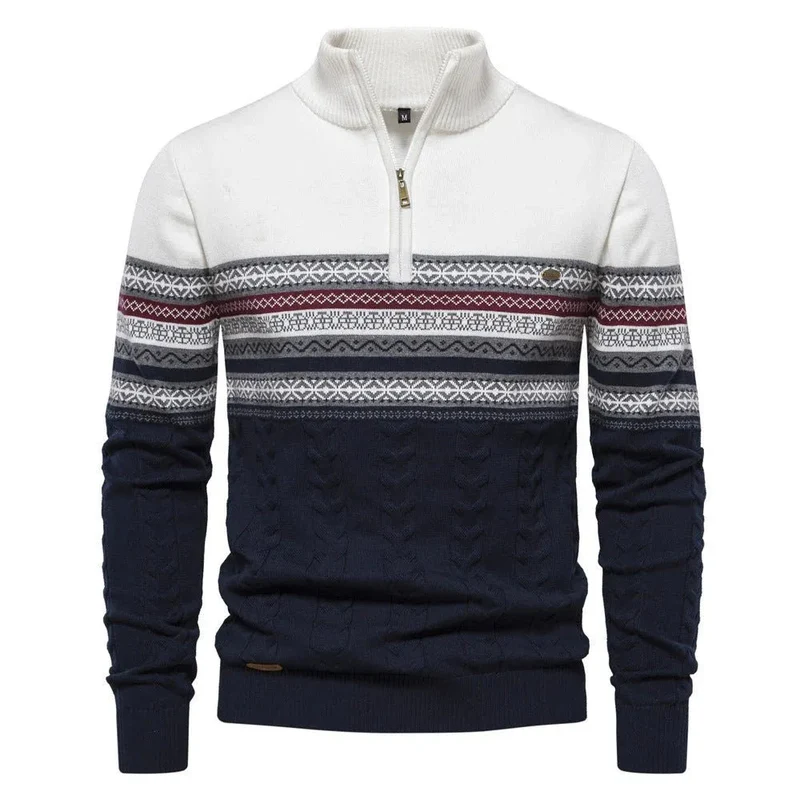 Men's Fashionable Stand-Up Collar Sweater