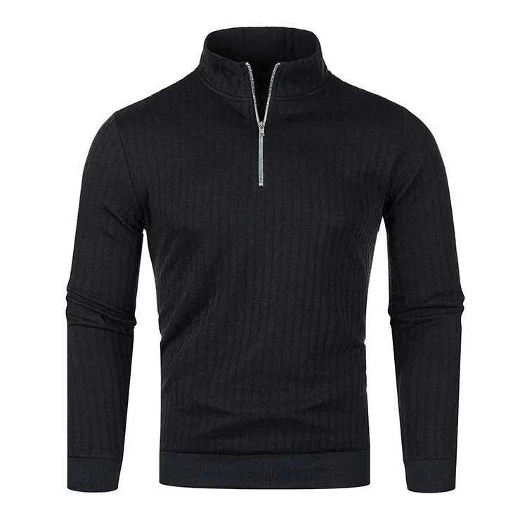 Men's Half-High Zipper Collar Sweaters
