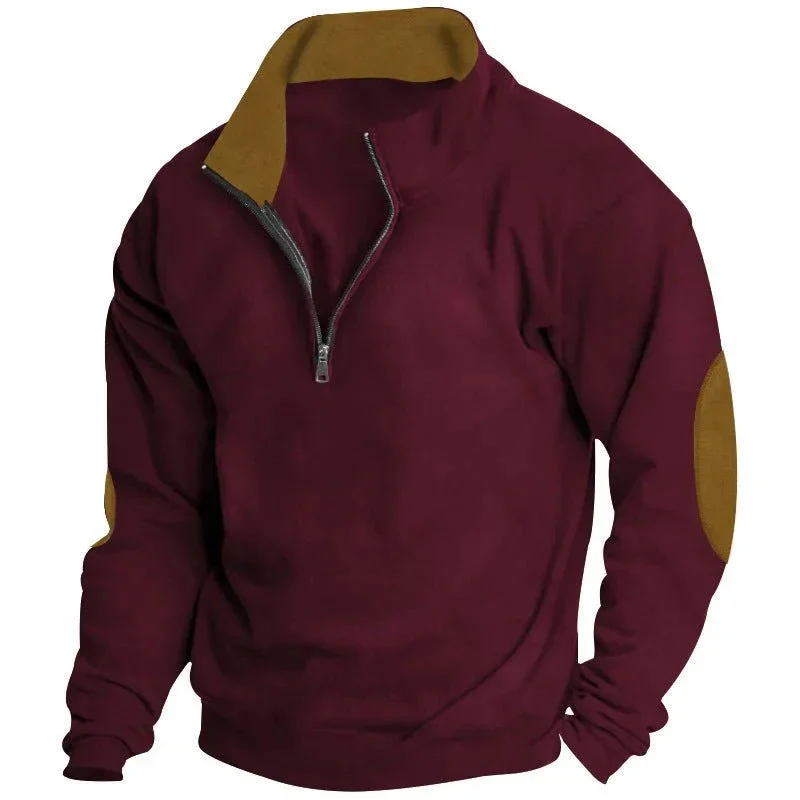 Casual Standing Collar Sweater