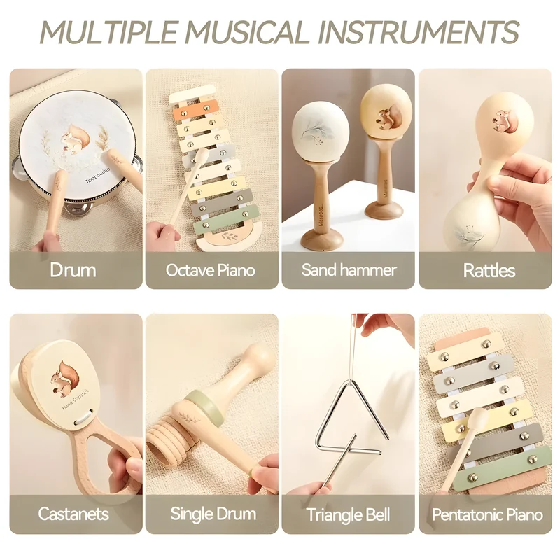 Wooden Children's Music Set