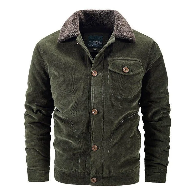 Single Breasted Warm Winter Autumn Jacket For Men