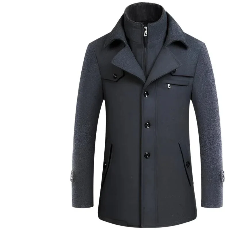 Men's Slim Fit Winter & Autumn Wool Coat