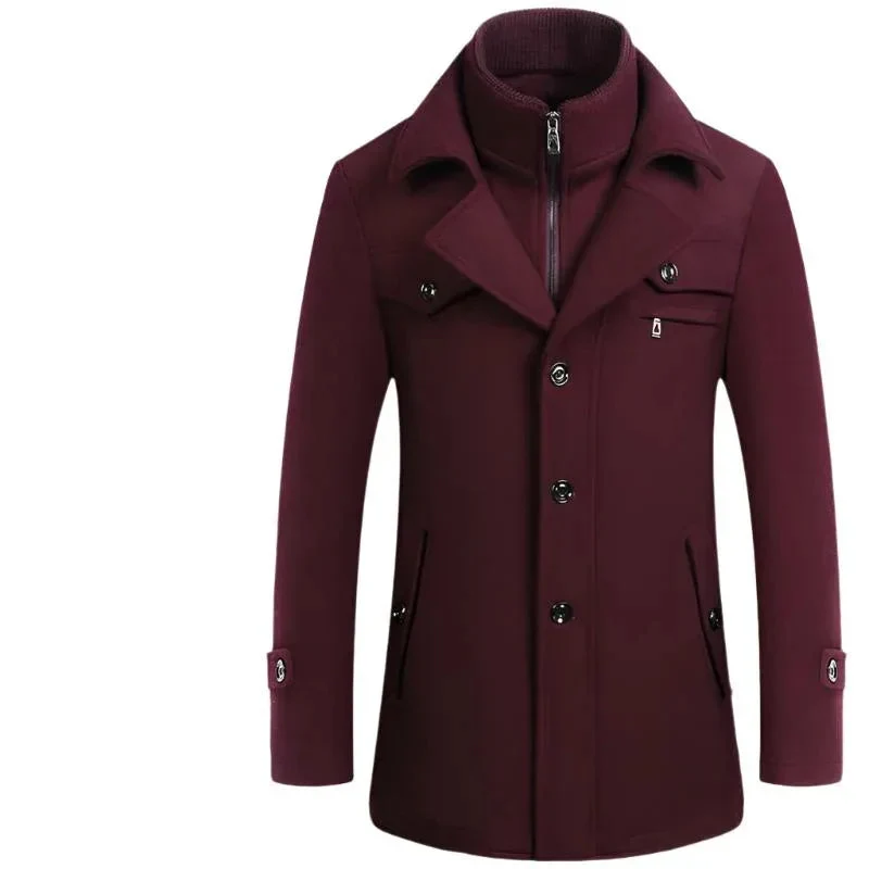 Men's Slim Fit Winter & Autumn Wool Coat