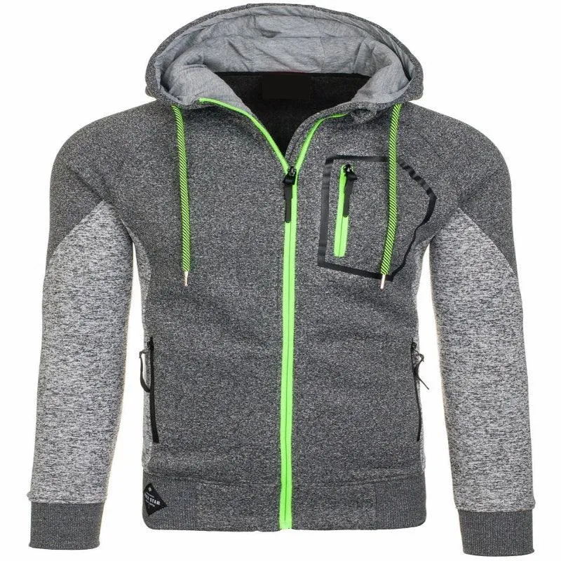 Men's Long Sleeve Hoodie With Chest Pocket