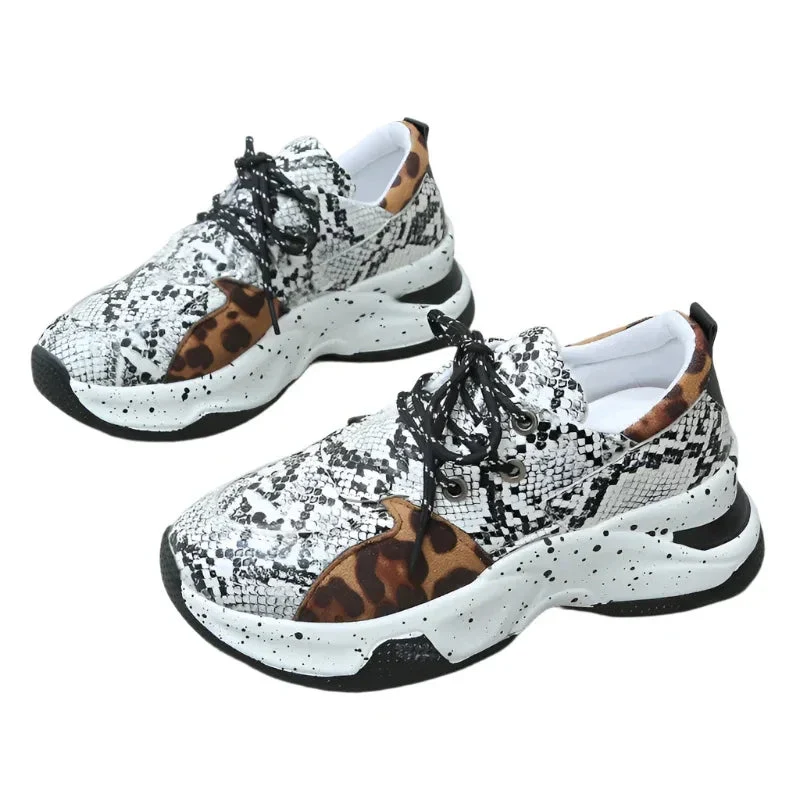 Women's Lace Up Sneakers Walking Running Sports Shoes