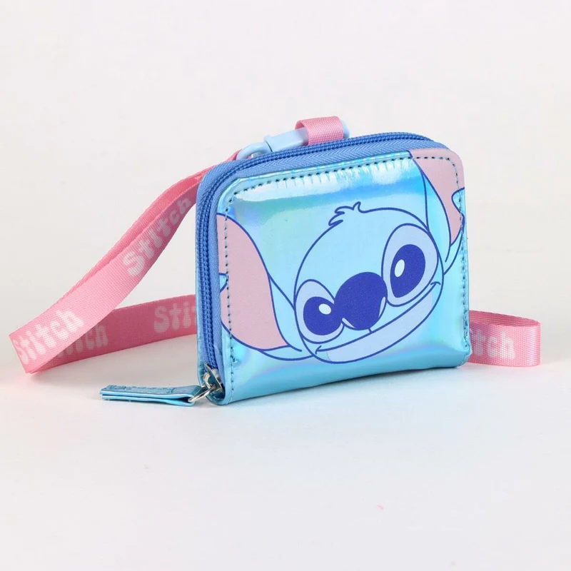 Plånbok Stitch i blå, polyuretan