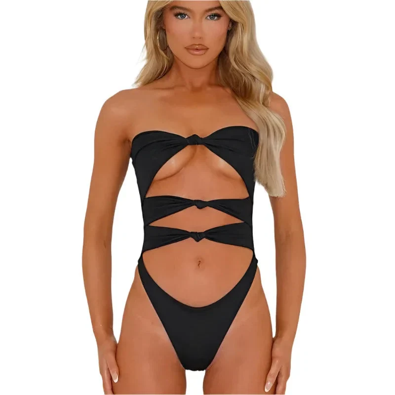 Women's Fashion Hollow Out One Piece Swimsuit