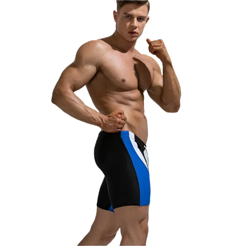 Color Matching Men's Five-Point Swimming Trunks Shorts