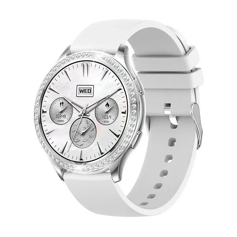 AK53 Bluetooth Calling Heart Rate Blood Pressure Blood Oxygen Monitor Weather Smart Watch