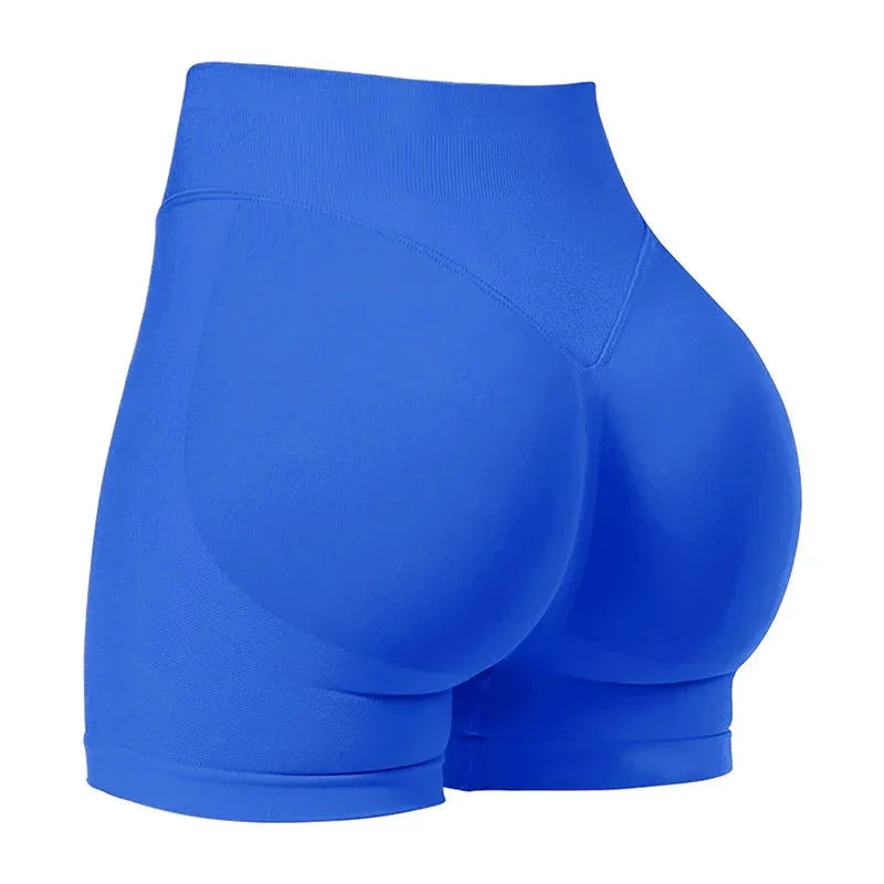 Tight High Waist Hip Raise Short Yoga Pants Seamless And Breathable Quick-Drying Booty Shorts