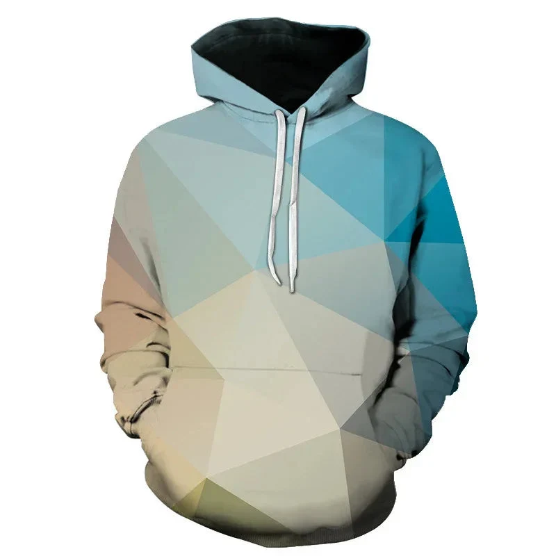 Men's Digital Printing Loose Fit Hoodie
