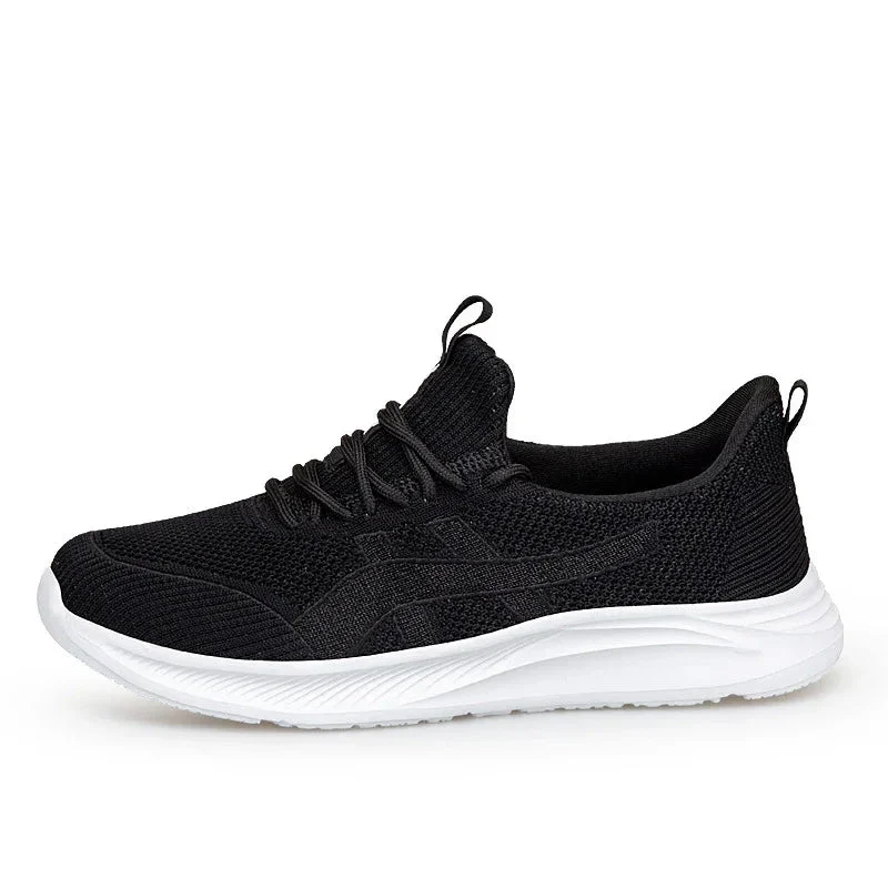 Fly-Knit Sneakers Soft Bottom Non-Slip Women's Running Shoes