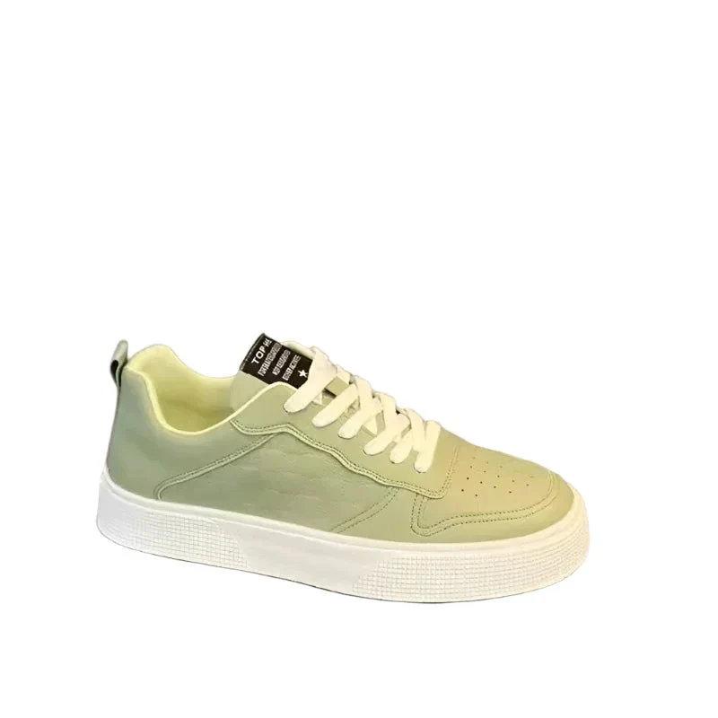Casual Lace-Up Sneakers Men Fashion Breathable Plaid Flat Shoes