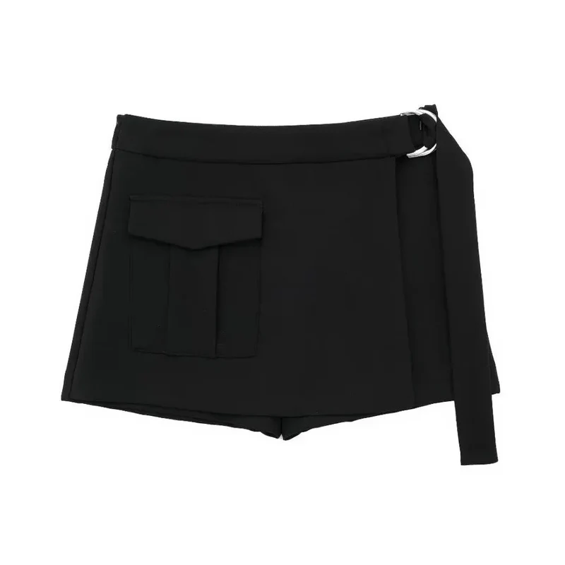 Women's High Waist With Belt Skirt