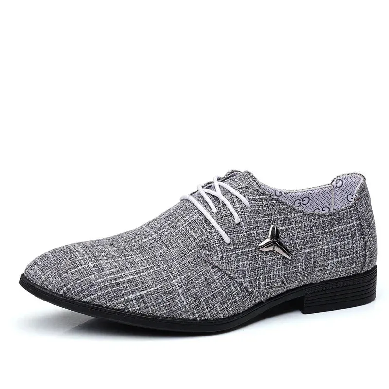 Men's Breathable Pointed Linen Shoes