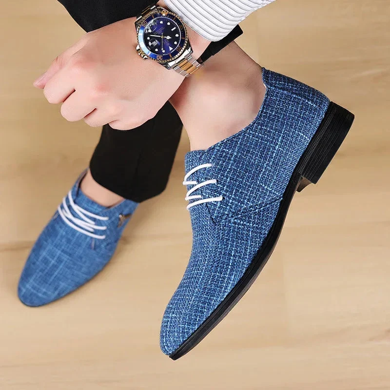 Men's Breathable Pointed Linen Shoes