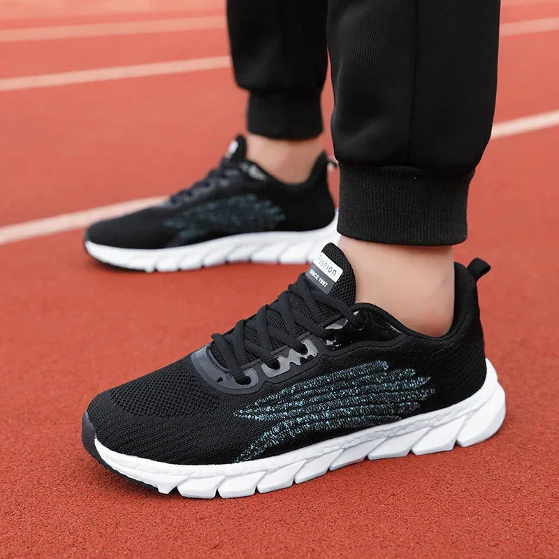 Men's And Women's Flying Woven Breathable Unisex Running Shoes Couple's Casual Sneakers