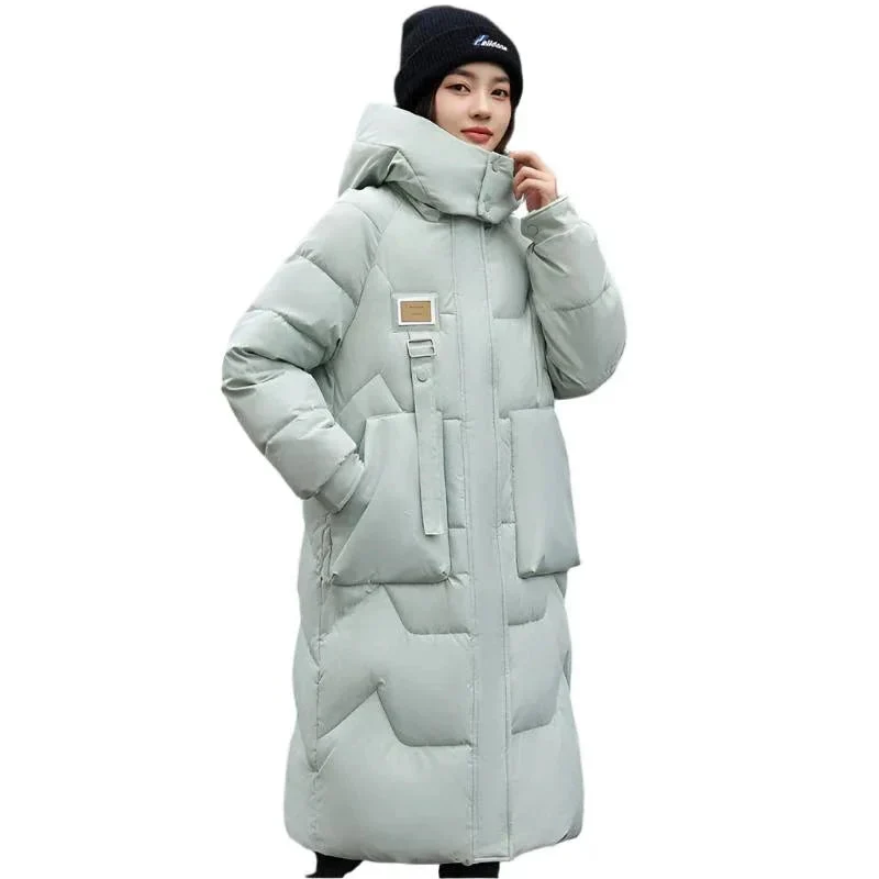 Long Hooded Women's Padded Winter Jacket