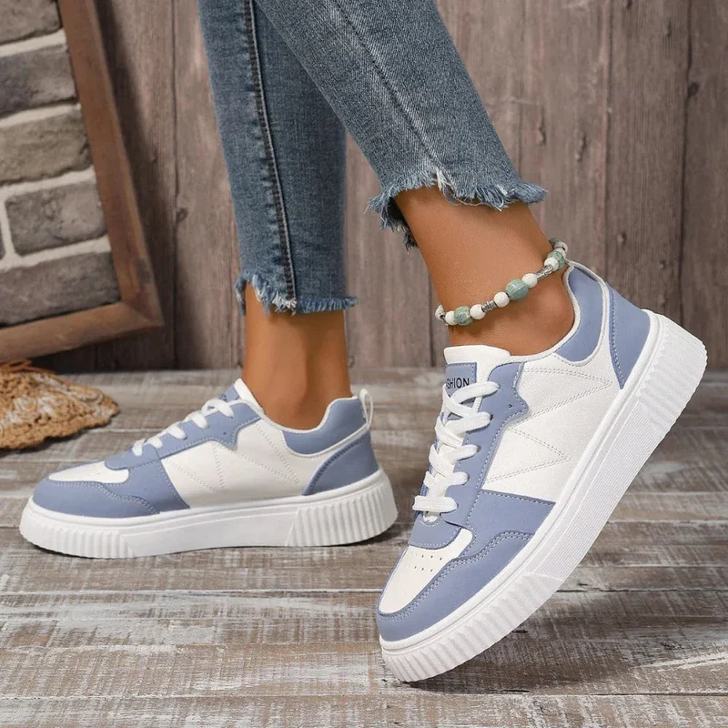 Thick Bottom Lightweight Sneakers Student Casual Sports Skate Shoes