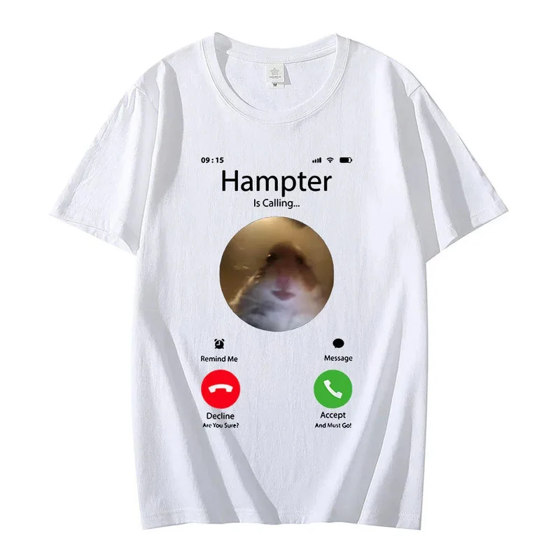 Hamster Staring At The Camera Ahead Fashionable Short Sleeve Unisex T-Shirt