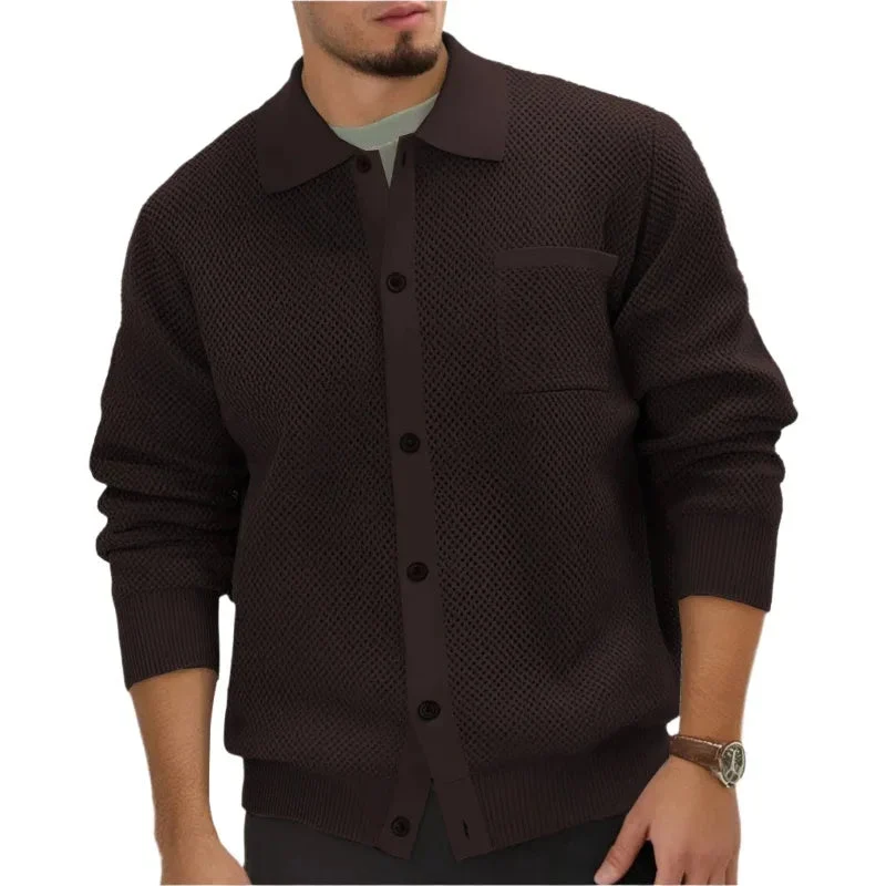 European And American Style High-Density Sweaters With Chest Pocket
