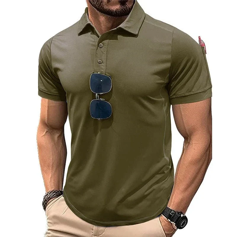 Short Sleeve Quick Drying Polo Shirt