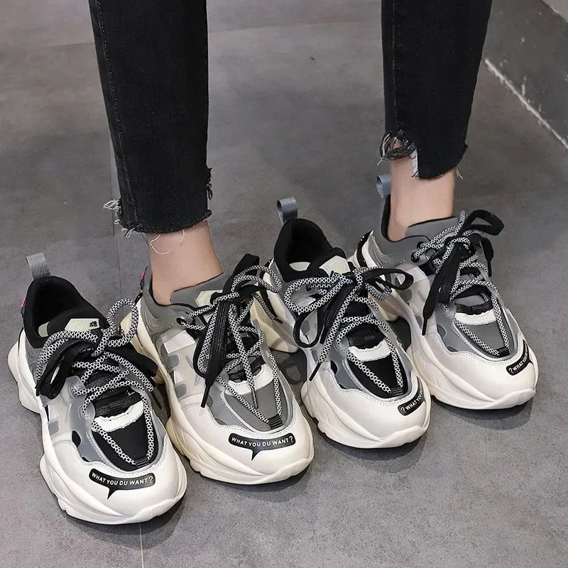 Thick Soled High Rise Summer Styles Sports Shoes For Women
