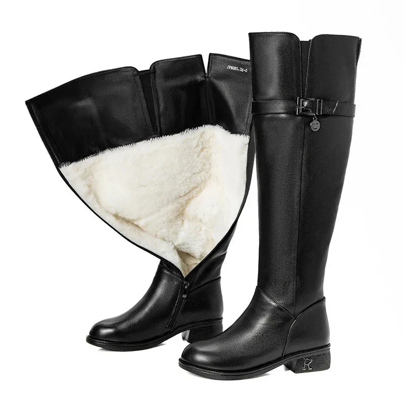 Women's Waterproof Thickened Warm Winter Over The Knee Boots