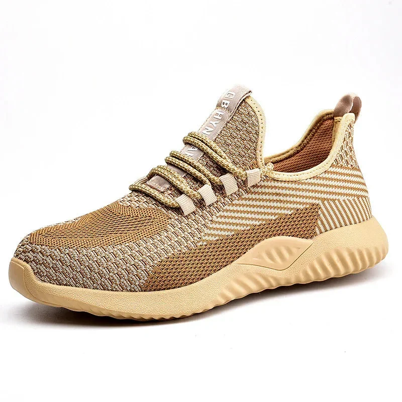 Men's Summer Flying Weaving Labor Protection Shoes