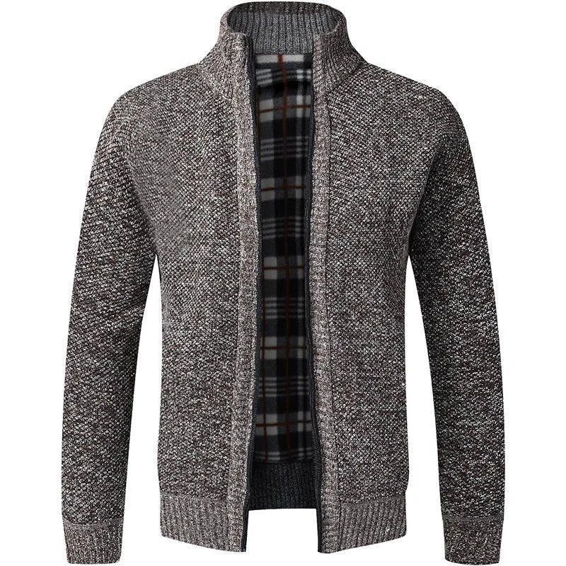 Men's Fleece Cardigan Sweater
