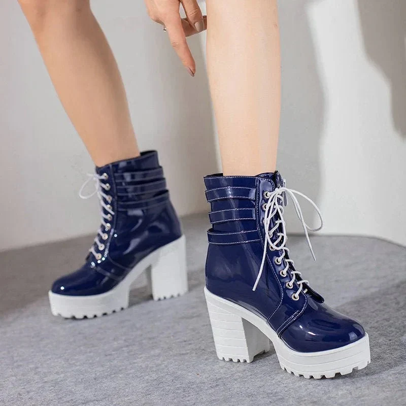 Women's High Heeled Autumn And Winter Boots