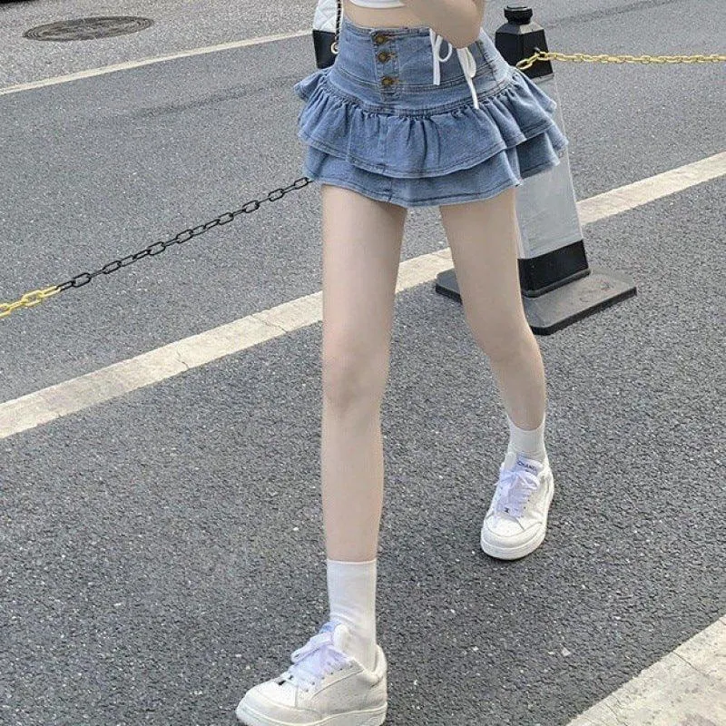 Short Summer Denim Skirt For Women