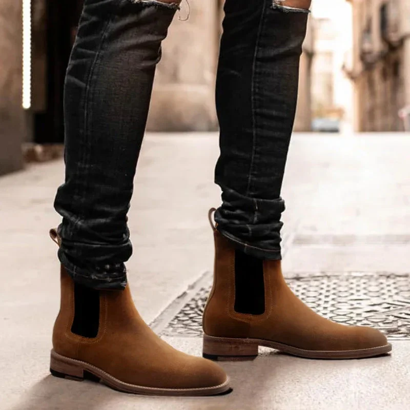 Handmade Boots Men's Genuine Leather Retro Shoes