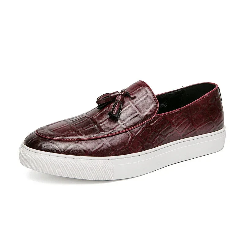 Men's Business Casual Sneakers Leather Shoes