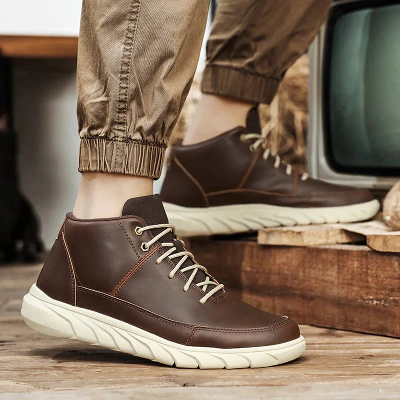 Mid-Top Outdoor Wear-Resistant Worker Boots
