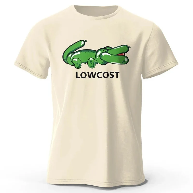 Men's Funny Lowcost Printed Text T-Shirt