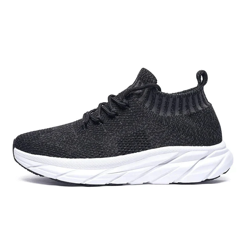 Men's Plus Size Flyknit Height Increasing Leisure Sneakers