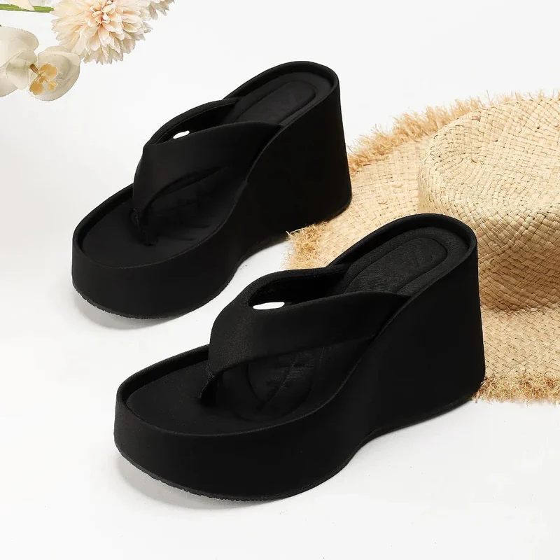 Thick Soled Slippers Woman Lady Shoes Sandals