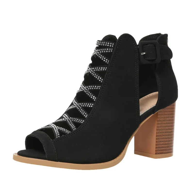 Fashionable Women's Chunky Shoes High Heel Sandals