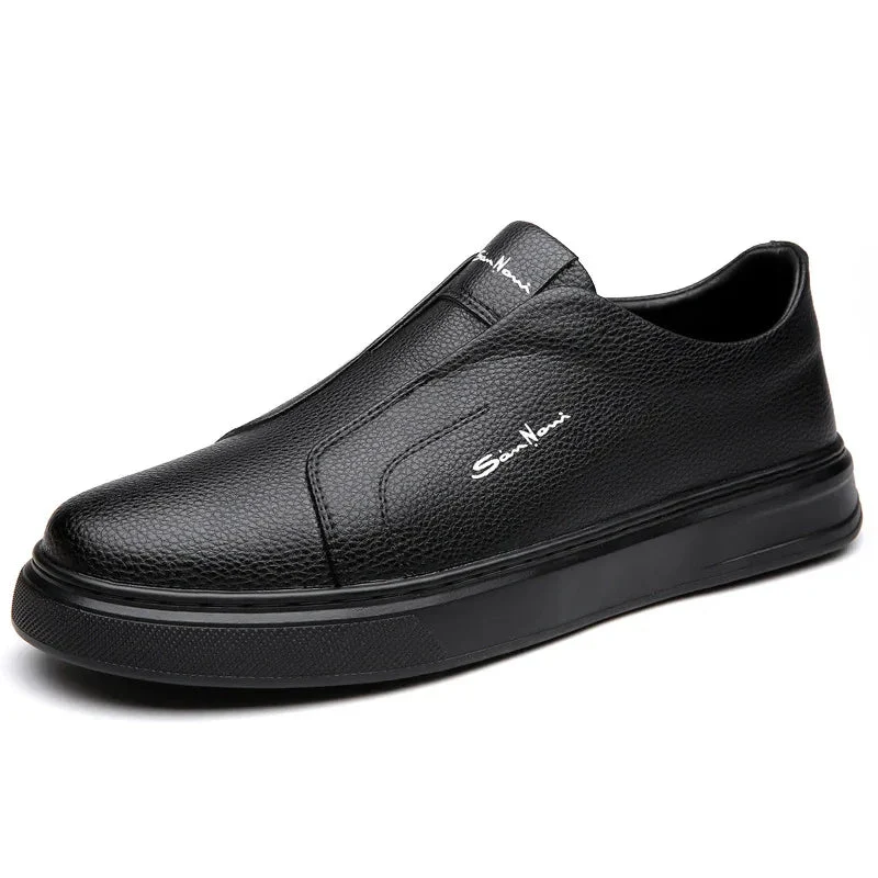 Casual And Comfortable Breathable Non-Slip Trendy Soft Bottom Rubber Round Toe Flat Heel Slip-On Shoes