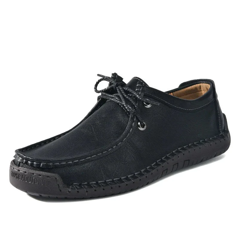 Men's Lace-up Casual Comfortable Leather Shoes