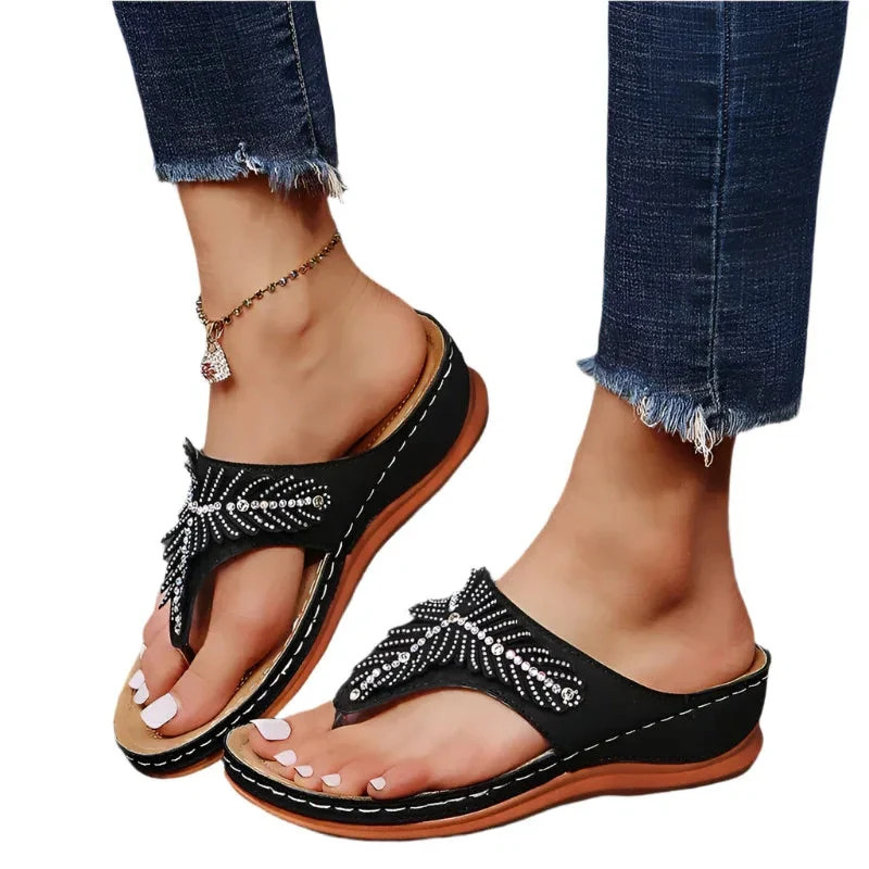 Women's Shoes Rhinestone Wedge Sandals