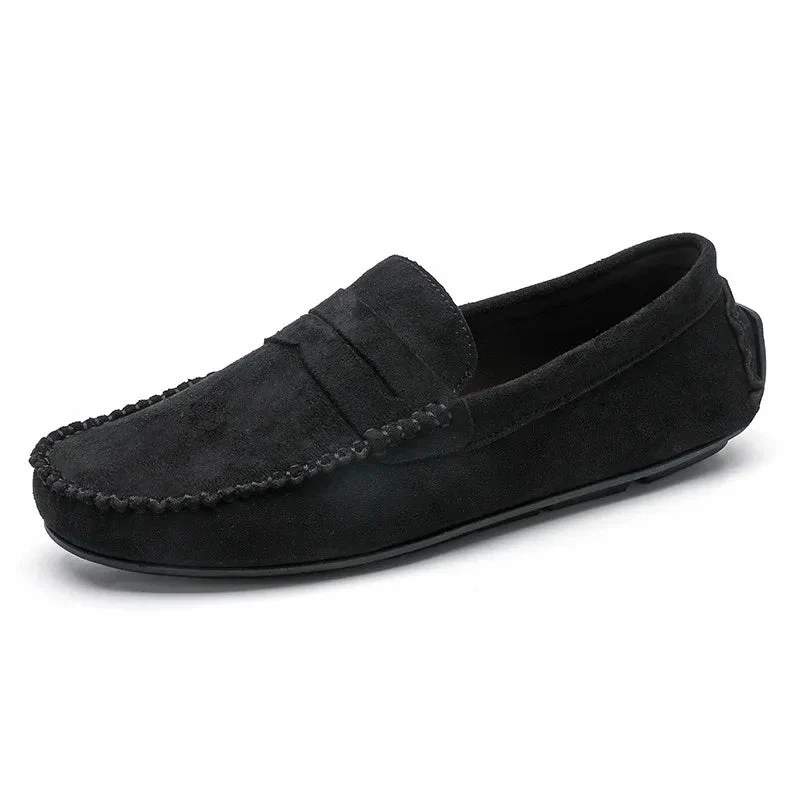 Men's Shoes Leather Slip-On Breathable Loafers