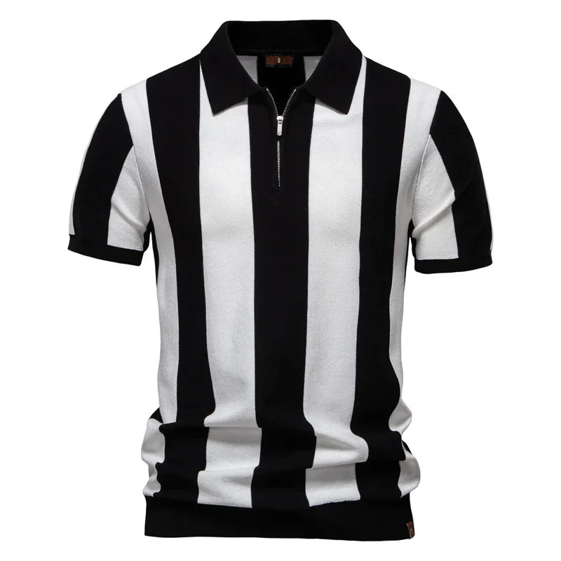 Lapel Short-Sleeved Polo Shirt For Men