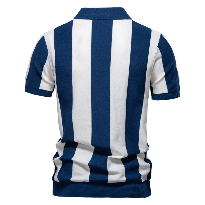 Lapel Short-Sleeved Polo Shirt For Men