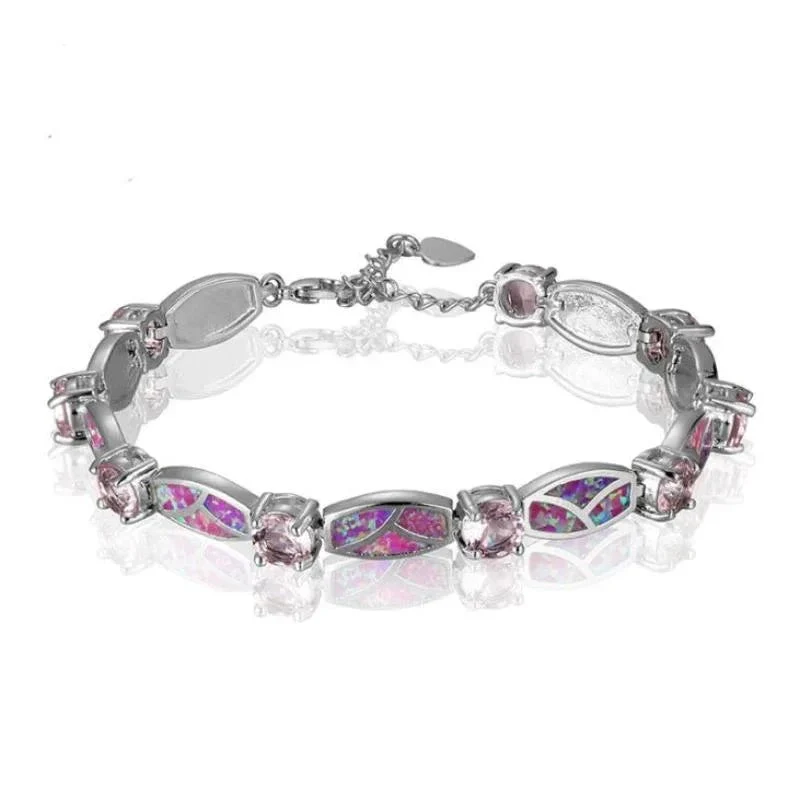 Women's Copper Plated Opal Stones Bracelets